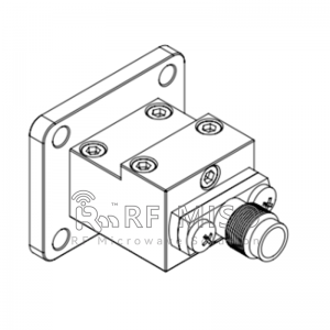 26.5-40GHz End Launch Waveguide To Coaxial Adapter