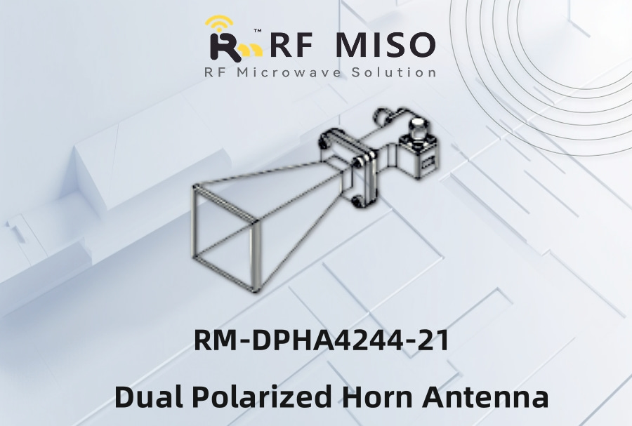 Dual Polarized Horn Antenna 21dBi Typ.Gain, 42GHz-44GHz Frequency Range (2)