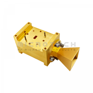 Dual Polarized Horn Antenna 15dBi Gain, 33GHz-50GHz Frequency Range