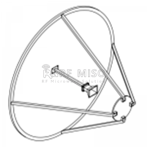 Cassegrain Antenna 26.5-40GHz Frequency Range, Gain 40dBi Typ. RM-CGA28-40