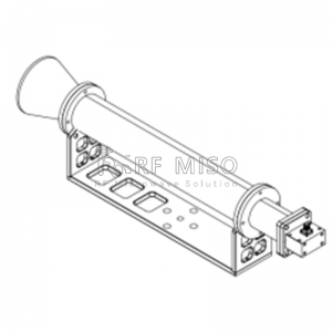 Circular-Polarized Horn Antenna 15 dBi Typ. Gain, 8.2-12.4 GHz Frequency Range RM-CPHA82124-15