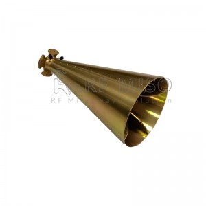 Conical Dual Polarized Horn Antenna 15 Typ. Gain, 2-18 GHz Frequency Range RM-CDPHA218-15