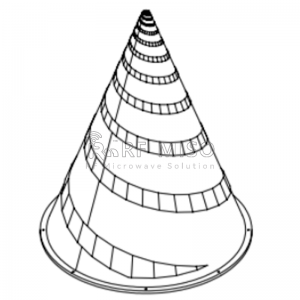 Log Spiral Antenna 4dBi Typ. Gain, 0.1-1 GHz Frequency Range RM-LSA011-4