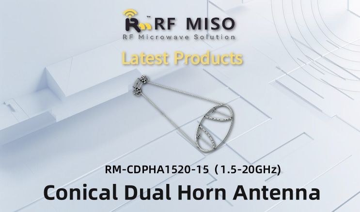 【Latest product】Conical Dual Horn Antenna RM-CDPHA1520-15