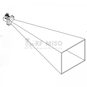 Standard Gain Horn Antenna 25dBi Typ. Gain, 22-33 GHz Frequency Range RM-SGHA34-25